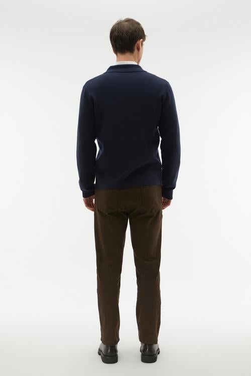 POLO YAKA CEPLİ FERMUARLI KAZAK