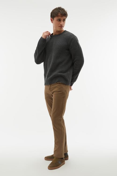 BİSİKLET YAKA KAZAK