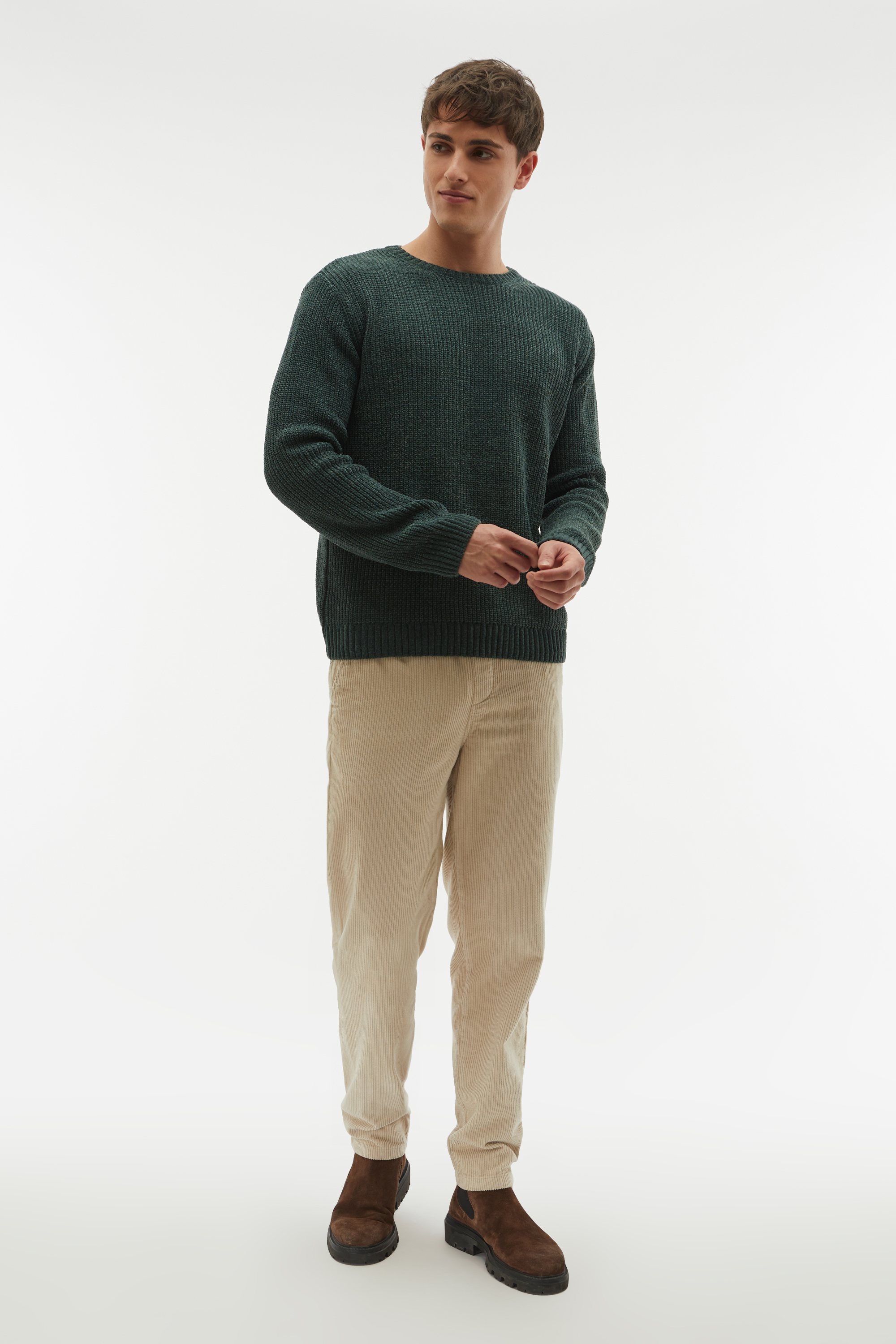 BİSİKLET YAKA KAZAK