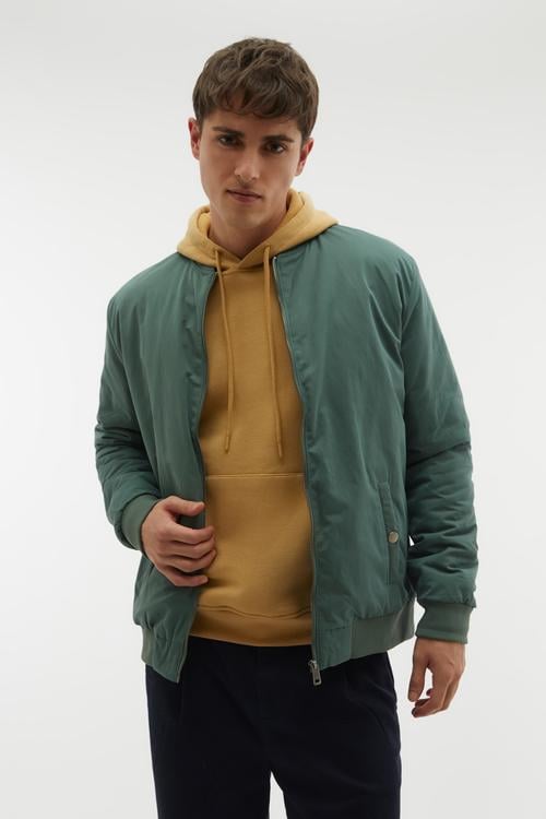 DİK YAKA BOMBER CEKET