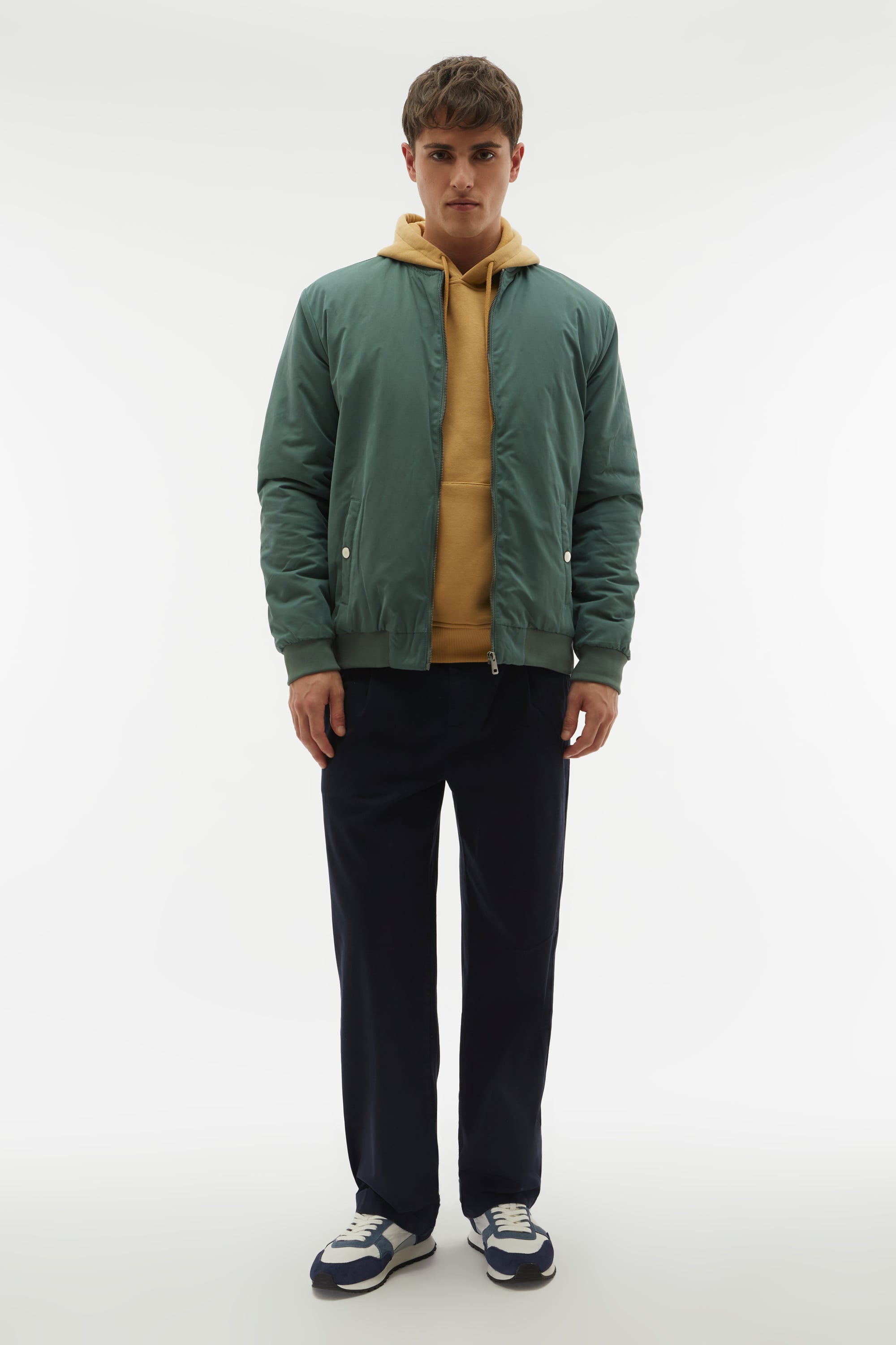 DİK YAKA BOMBER CEKET