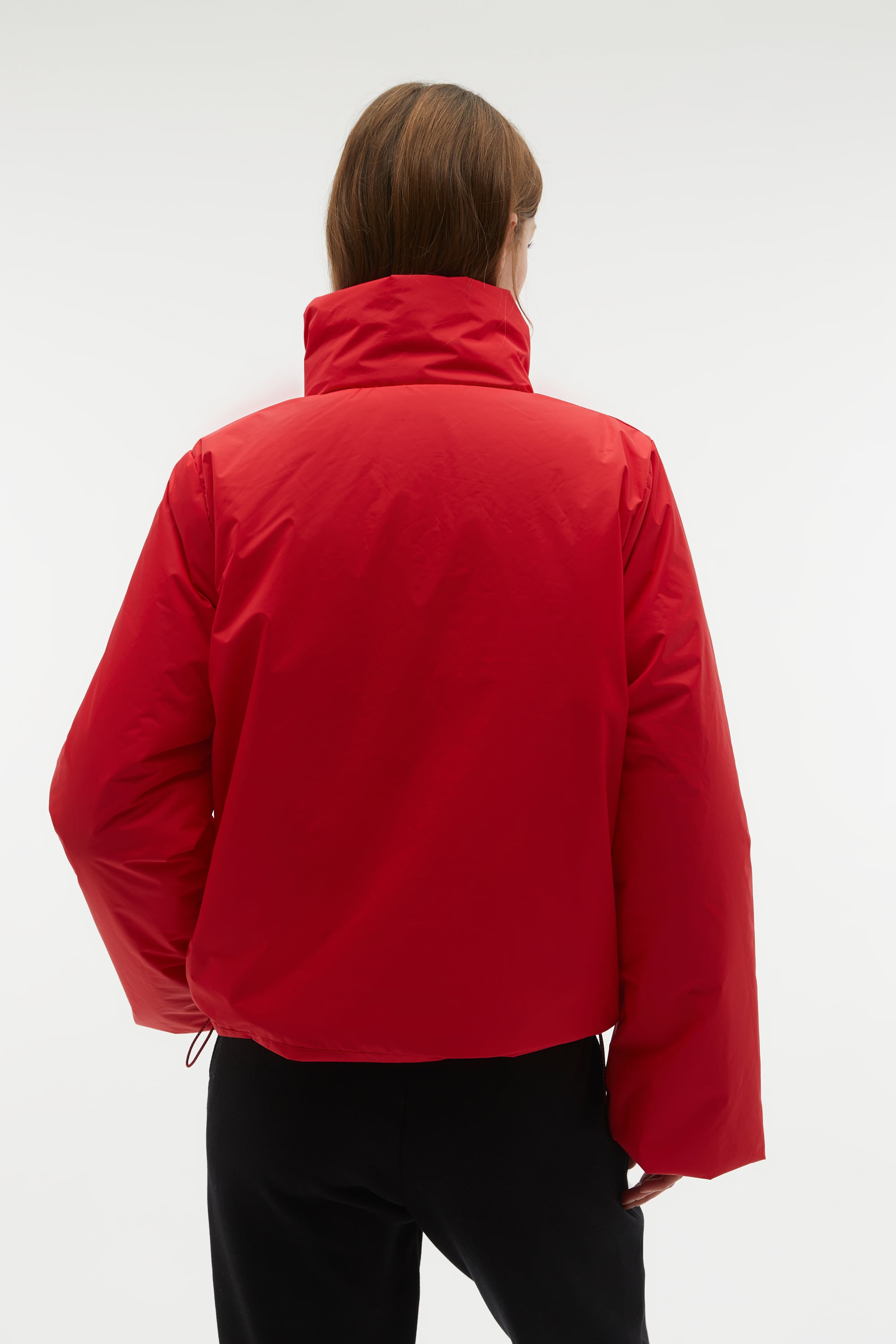 DİK YAKA SU GEÇİRMEZ KISA MONT