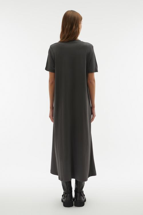  A FORM KISA KOLLU MİDİ ELBİSE