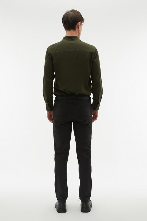  REGULAR FIT TEK CEPLİ UZUN KOLLU GÖMLEK