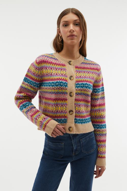  JAKARLI DESENLİ DÜĞMELİ HIRKA