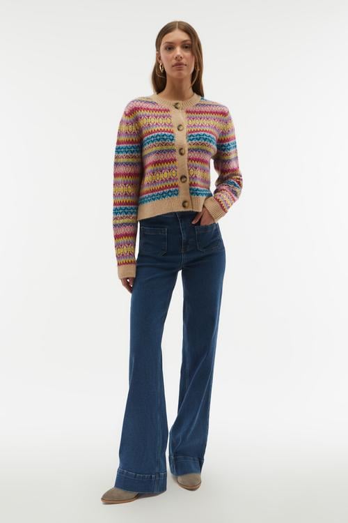  JAKARLI DESENLİ DÜĞMELİ HIRKA