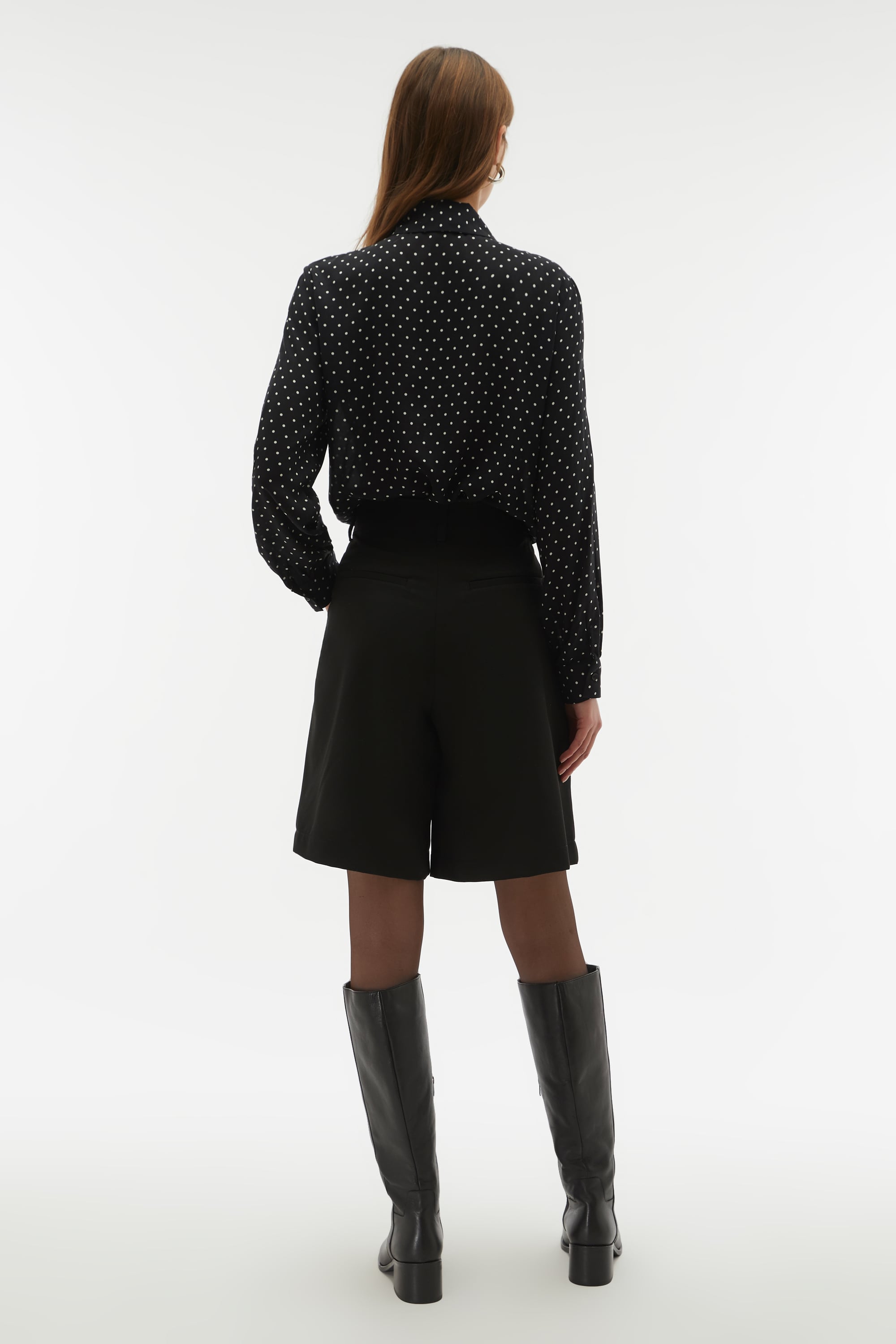 PUANTİYELİ FIRFIRLI SMART GÖMLEK