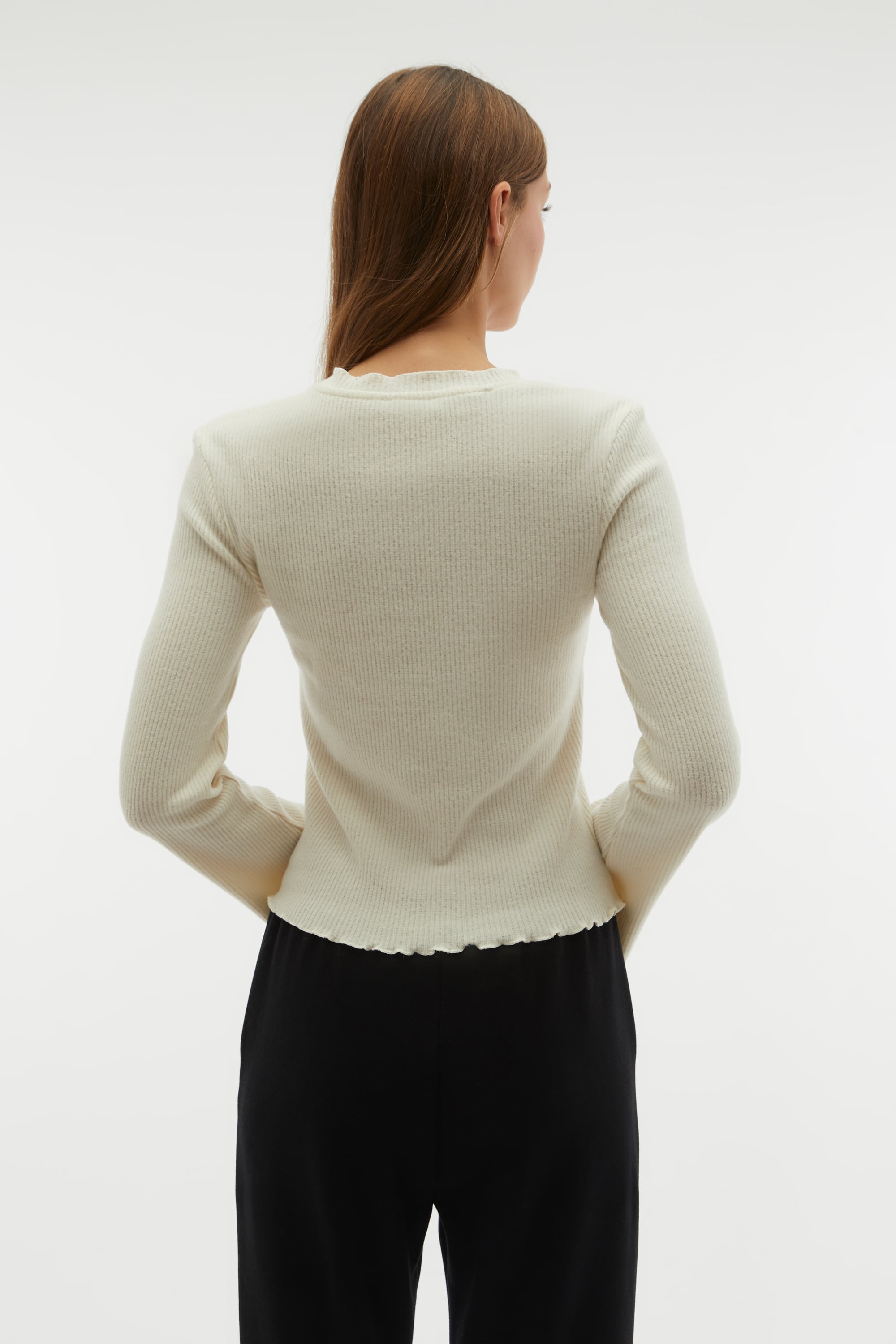 FİTİLLİ DİK YAKA BLUZ