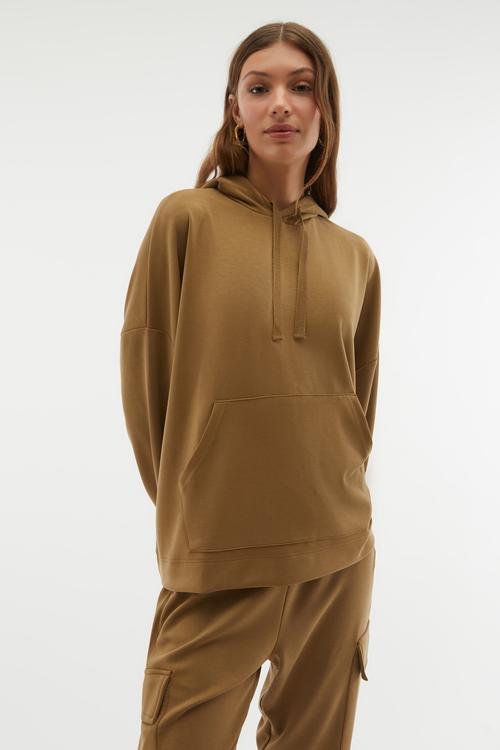  KAPÜŞONLU MODAL SWEATSHIRT