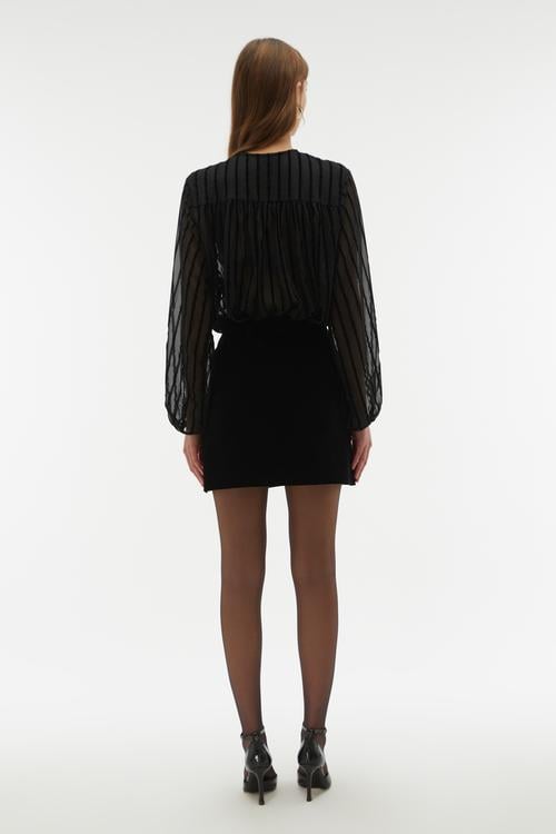  OVERSIZE TÜL SMART GÖMLEK