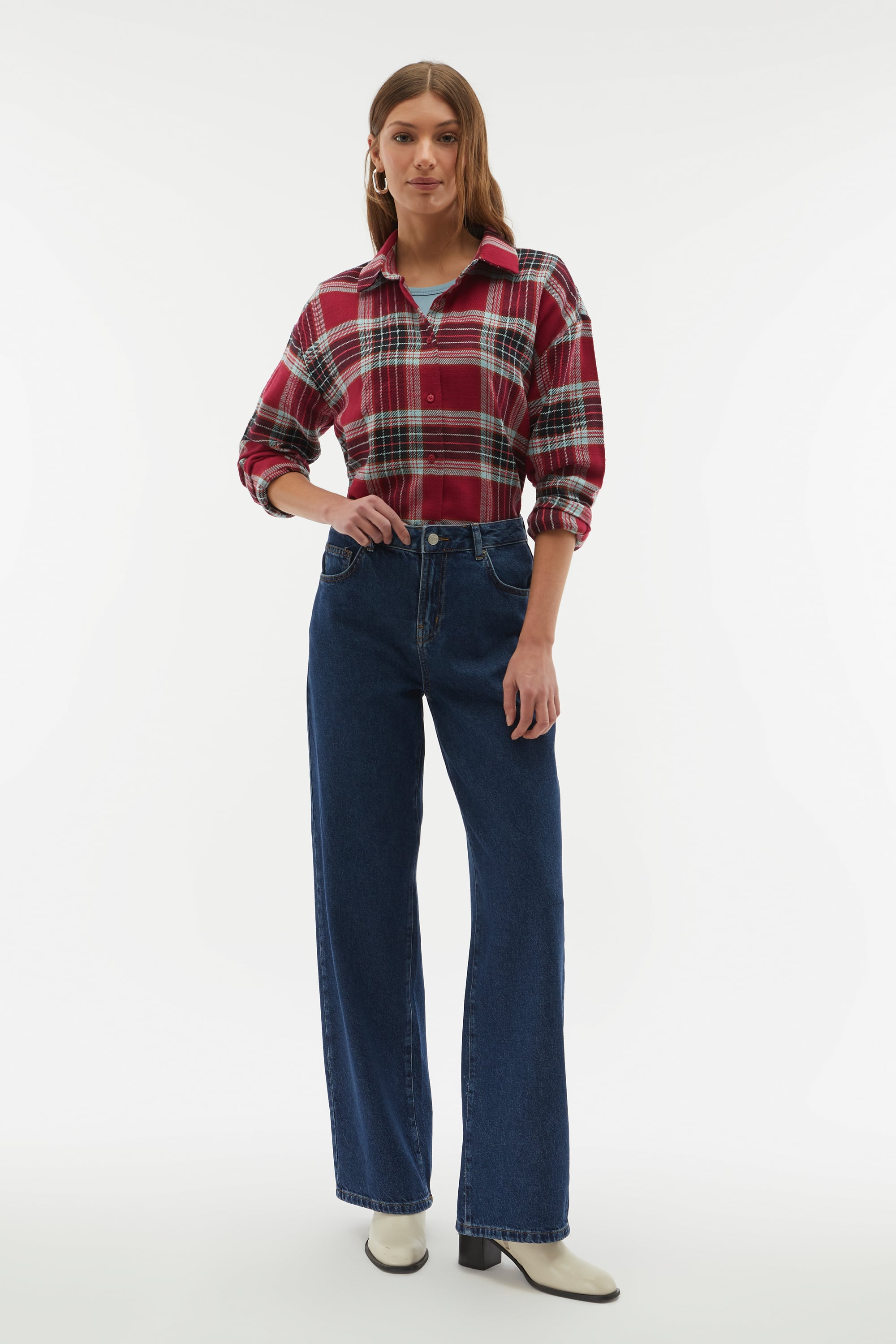 WIDE LEG JEAN PANTOLON