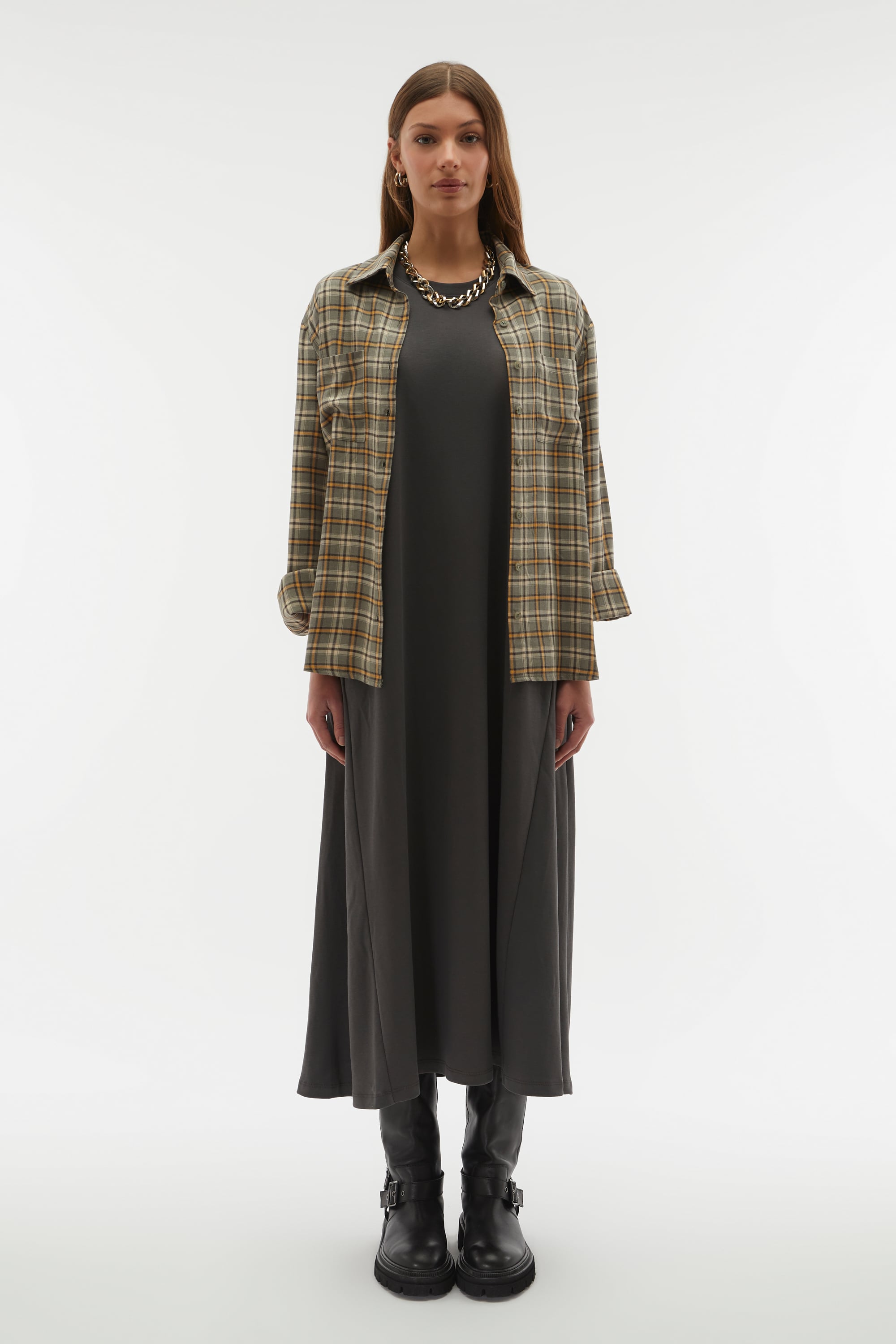 EKOSELİ UZUN KOLLU GÖMLEK