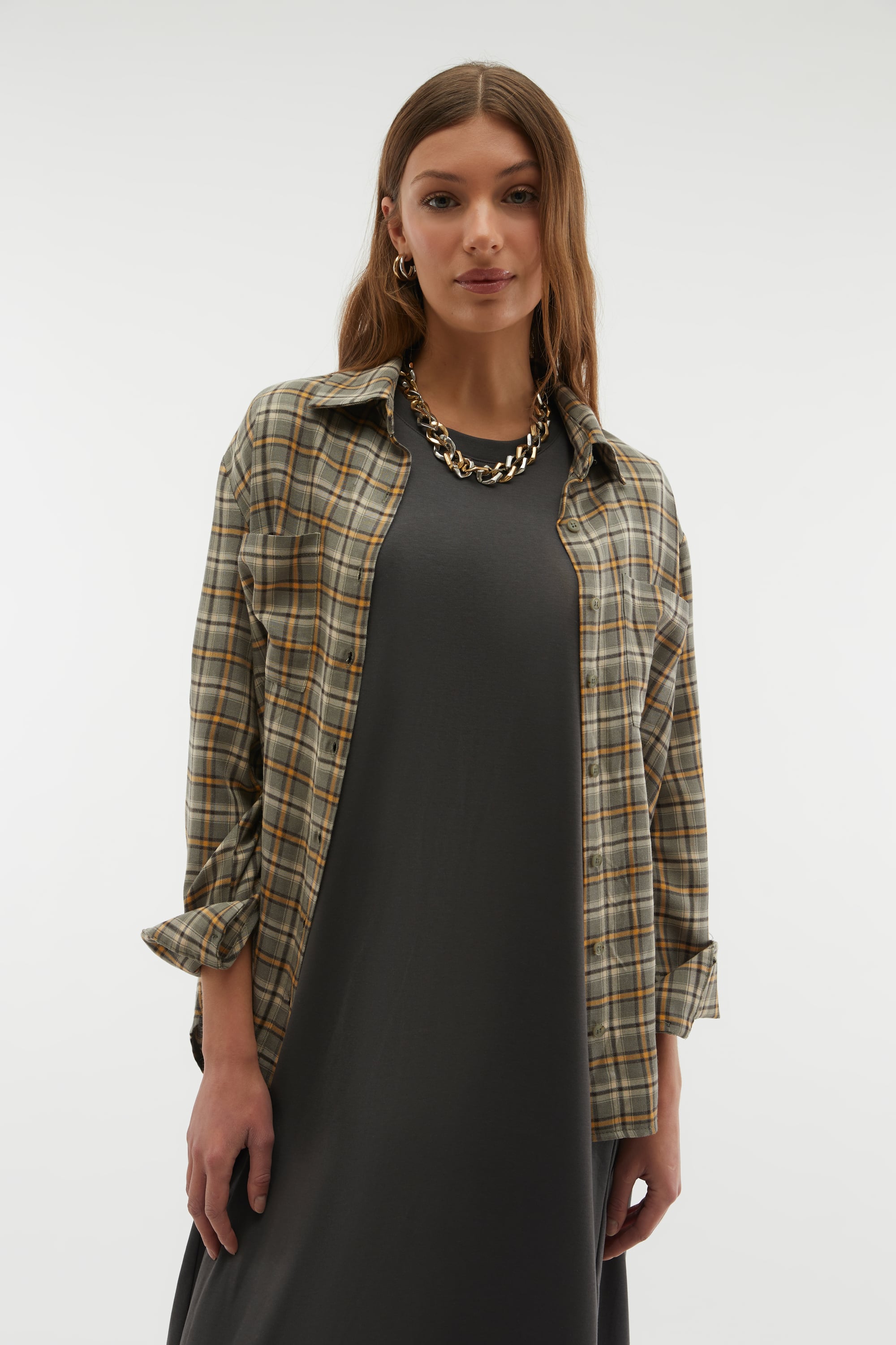 EKOSELİ UZUN KOLLU GÖMLEK