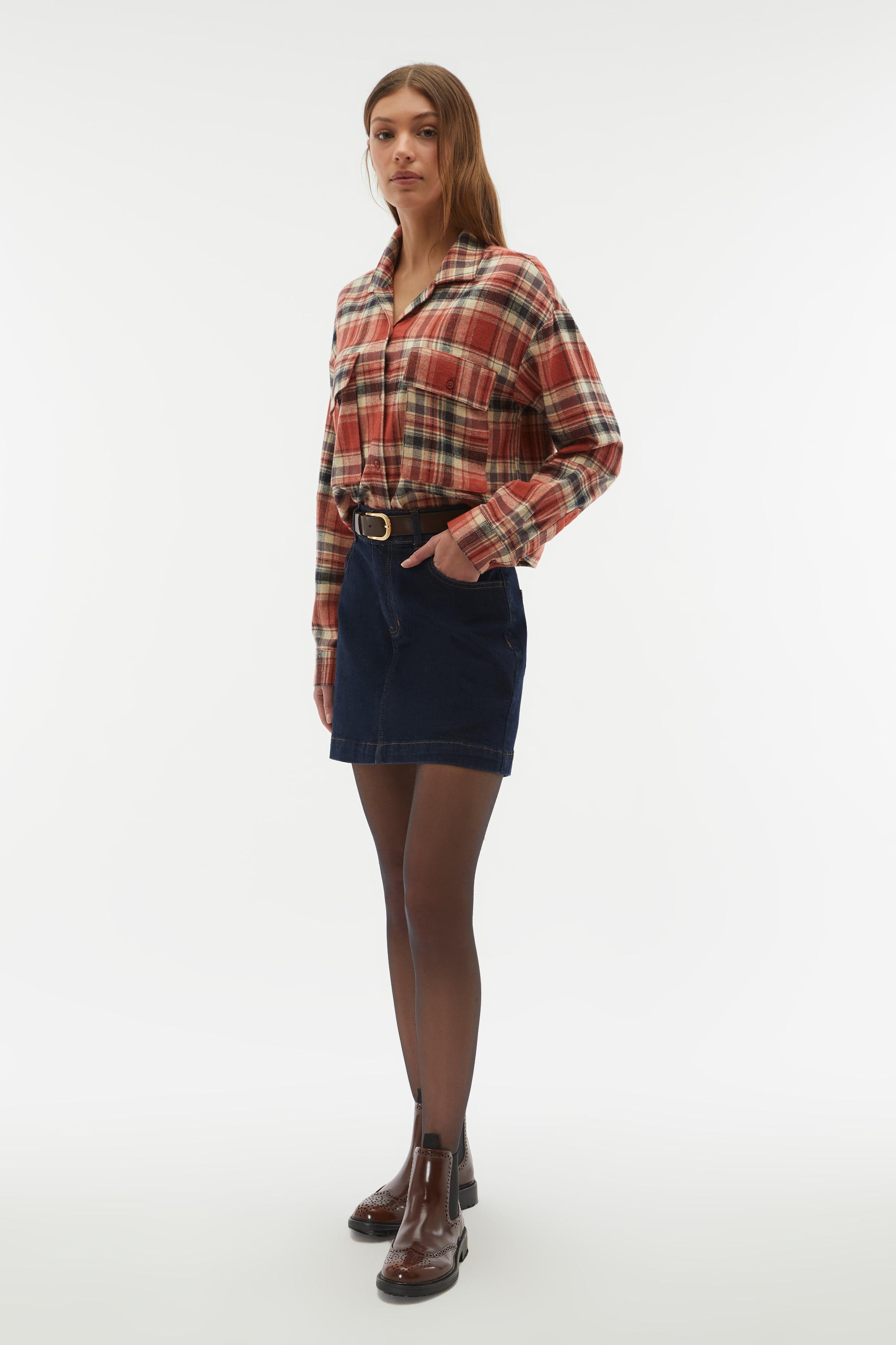 EKOSELİ CROP GÖMLEK