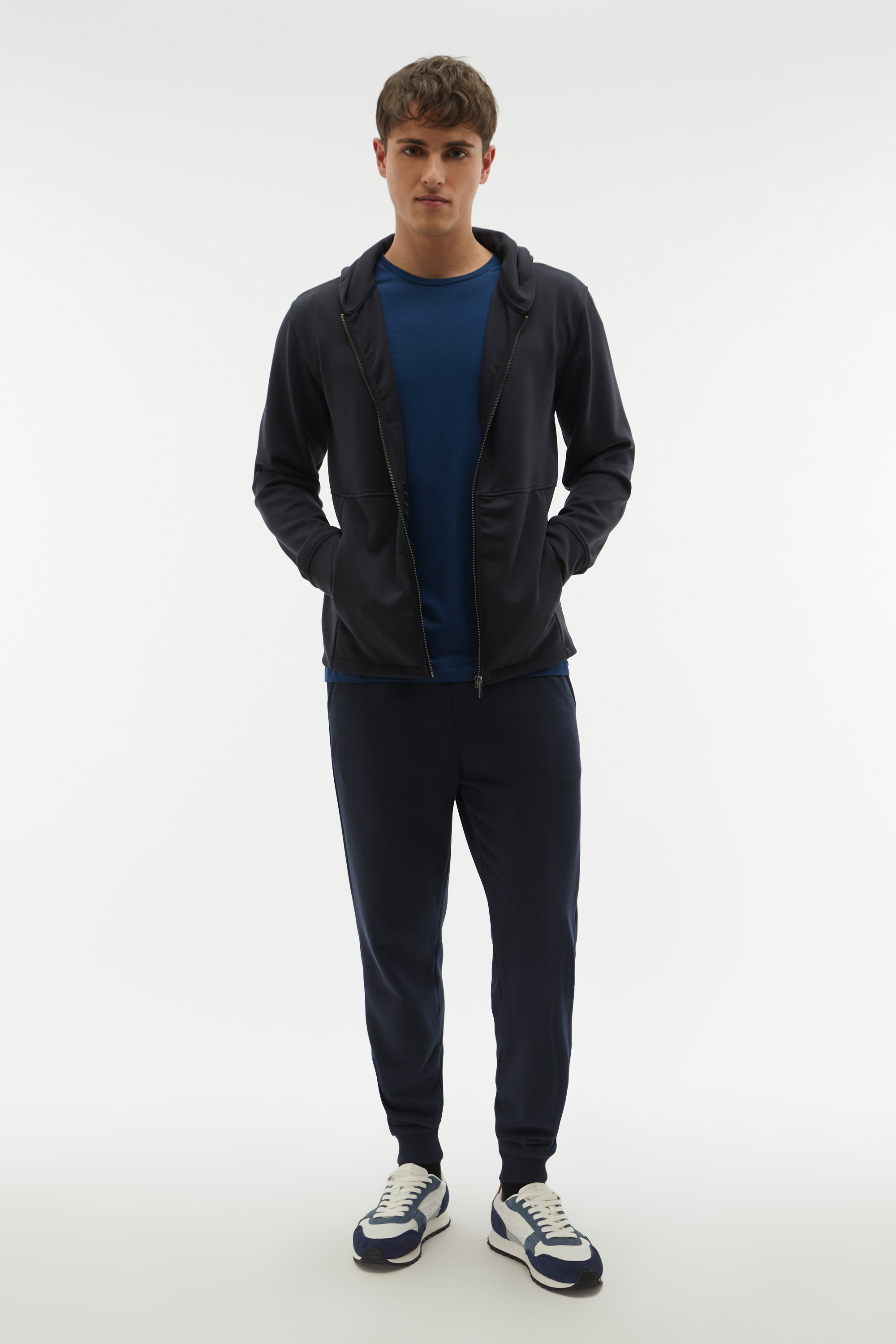 FERMUARLI KAPÜŞONLU MODAL SWEATSHIRT