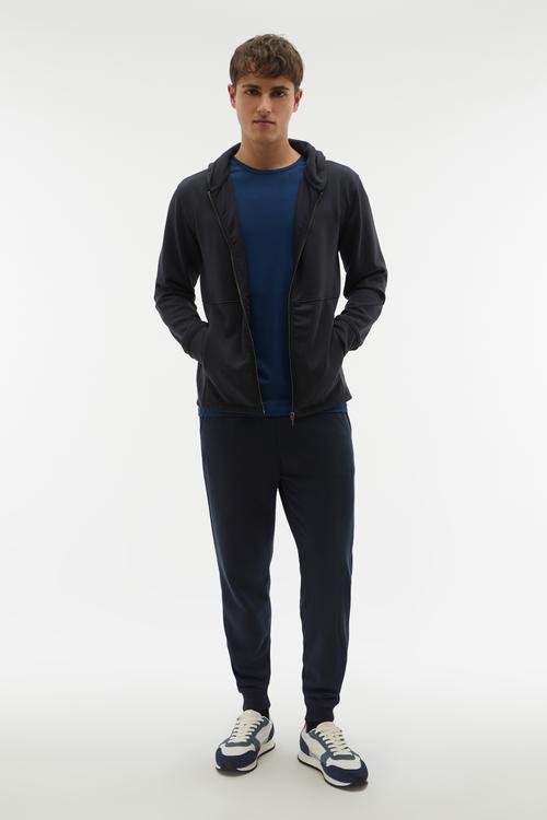  FERMUARLI KAPÜŞONLU MODAL SWEATSHIRT