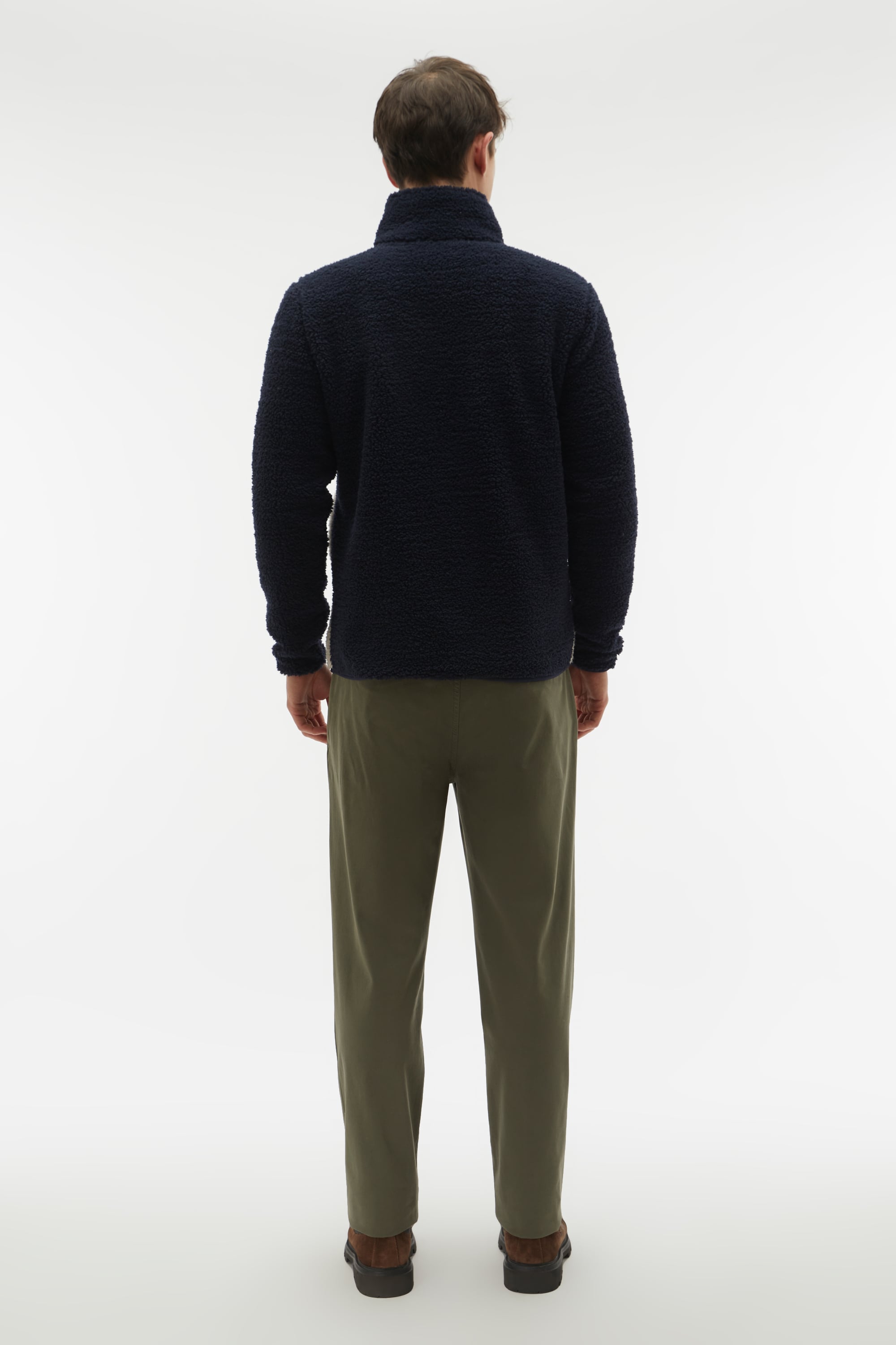 RENK BLOKLU FERMUARLI POLAR SWEATSHIRT