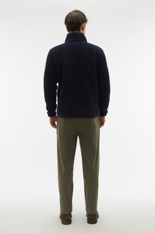 RENK BLOKLU FERMUARLI POLAR SWEATSHIRT