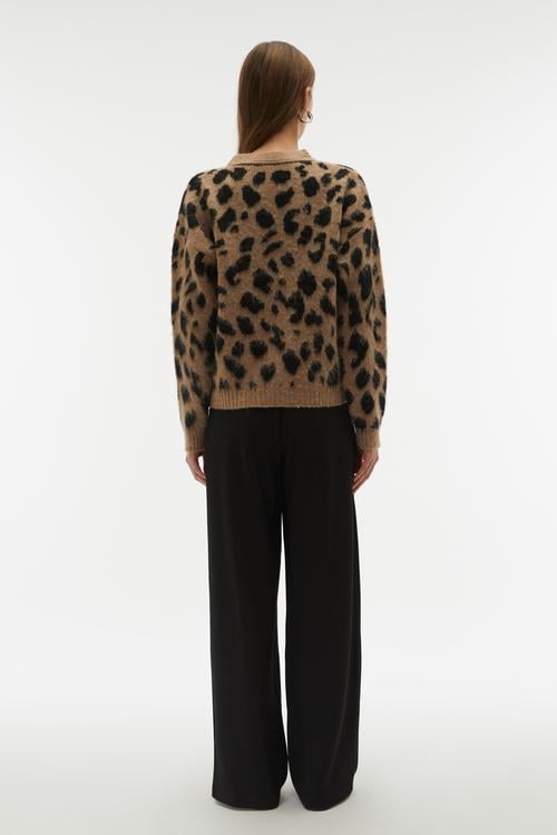 WIDE LEG PİLELİ YÜKSEK BEL PANTOLON