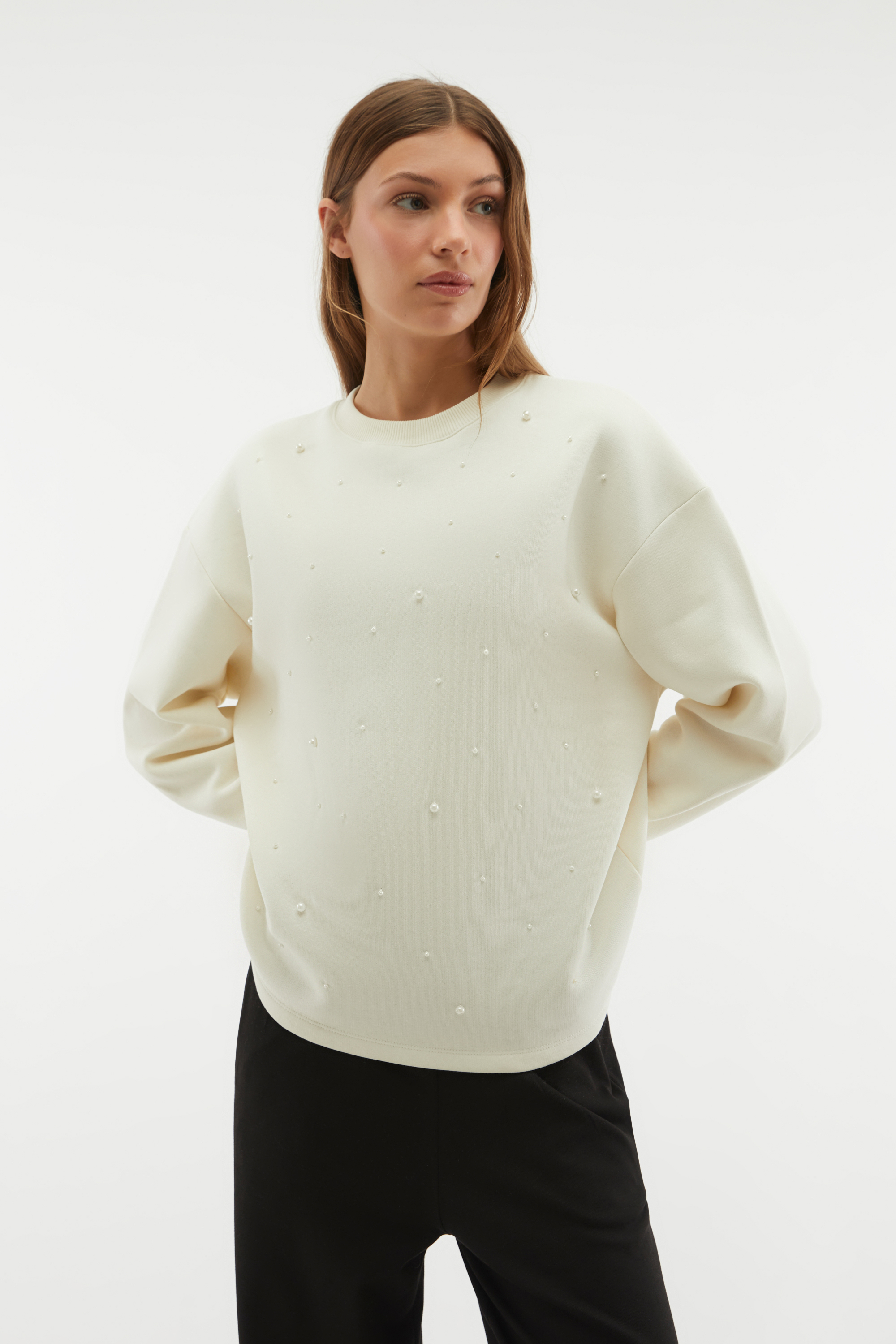 SİMLİ TAŞ İŞLEMELİ SWEATSHIRT