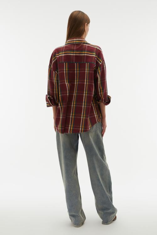 EKOSELİ ÇİFT CEPLİ UZUN KOLLU GÖMLEK