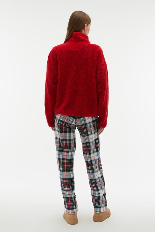  LOOSE FIT DİK YAKA POLAR CEKET