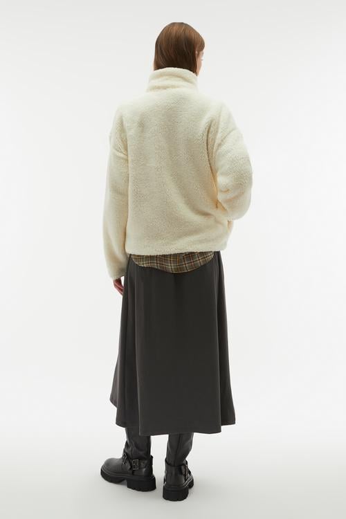 LOOSE FIT DİK YAKA POLAR CEKET