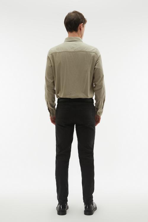 REGULAR FIT TEK CEPLİ UZUN KOLLU GÖMLEK