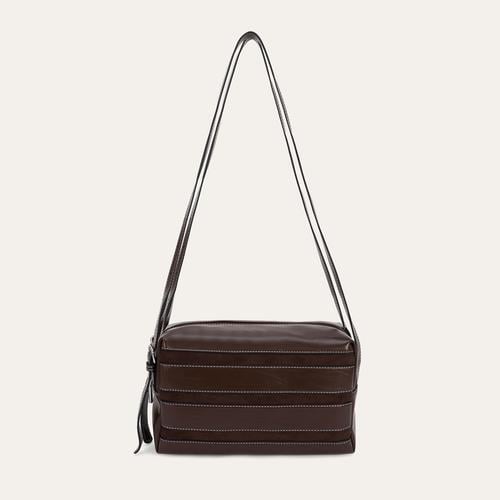  SÜET ÇİZGİLİ OMUZ ÇANTASI