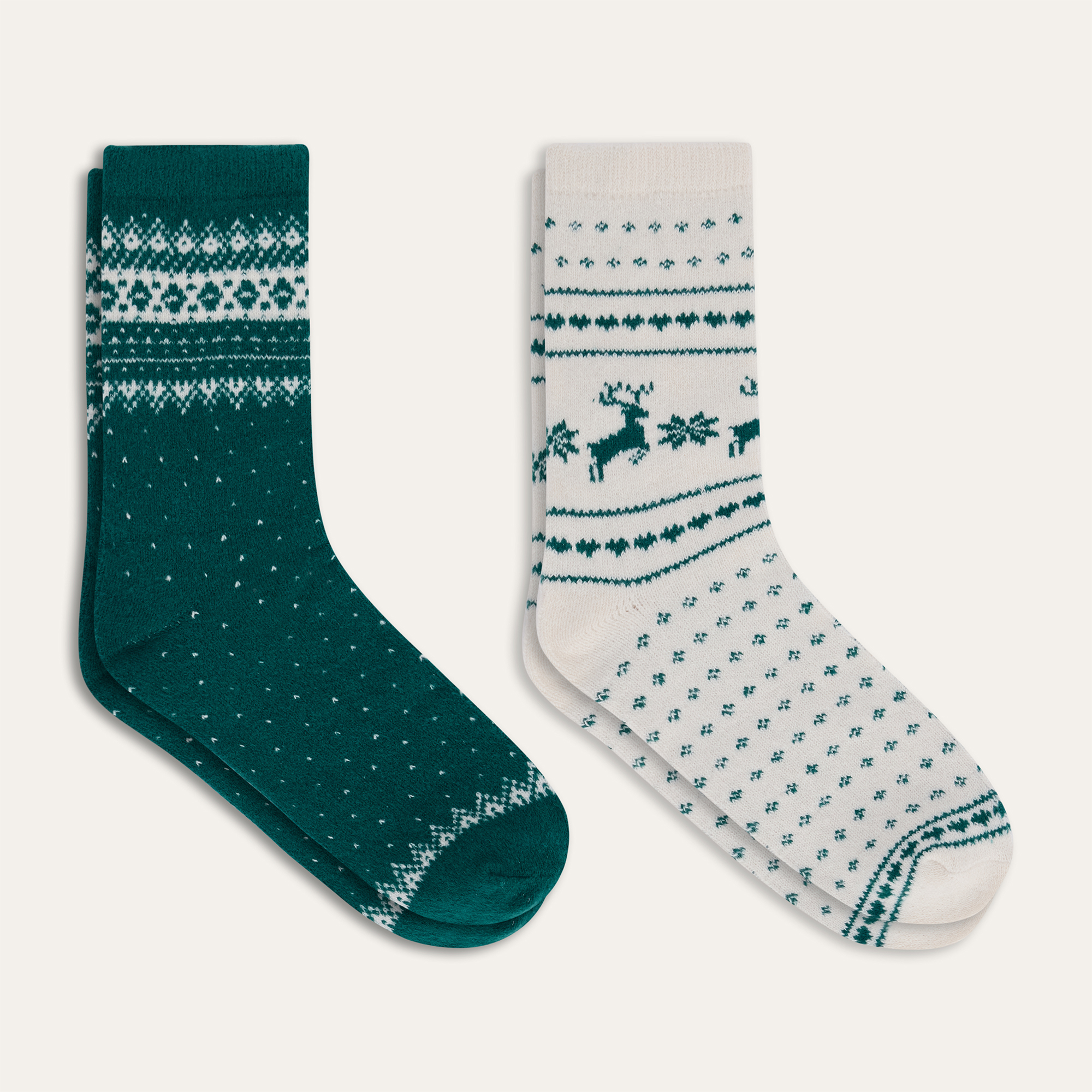 DESENLİ İKİLİ SOKET ÇORAP