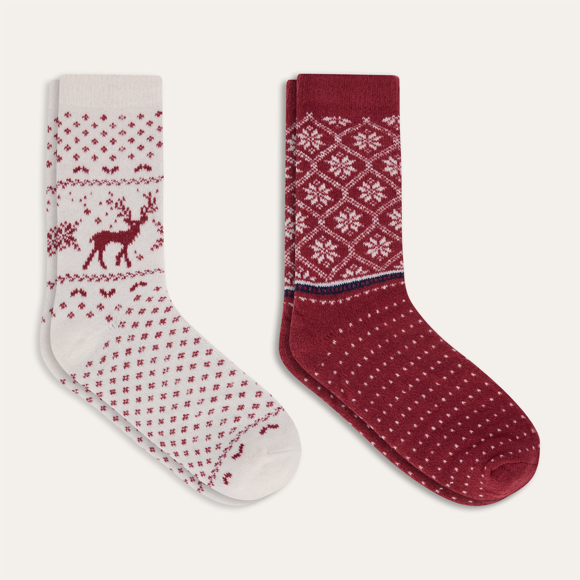 DESENLİ İKİLİ SOKET ÇORAP