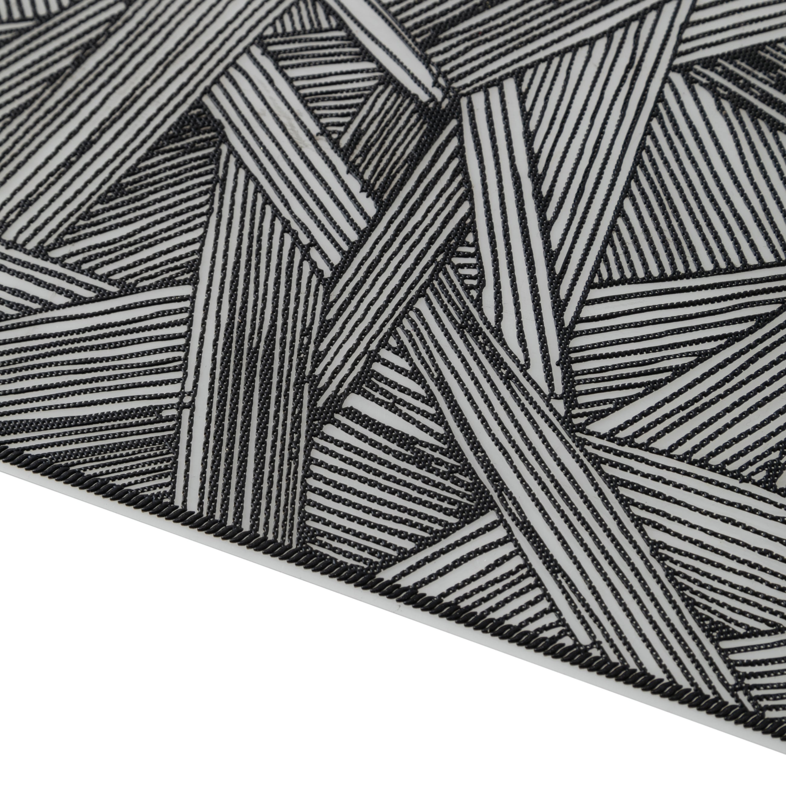 SİYAH AMERİKAN SERVİS SETİ 30X45CM - 2Lİ