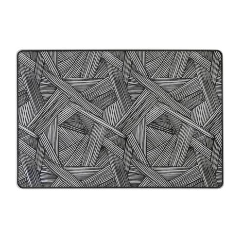  SİYAH AMERİKAN SERVİS SETİ 30X45CM - 2Lİ