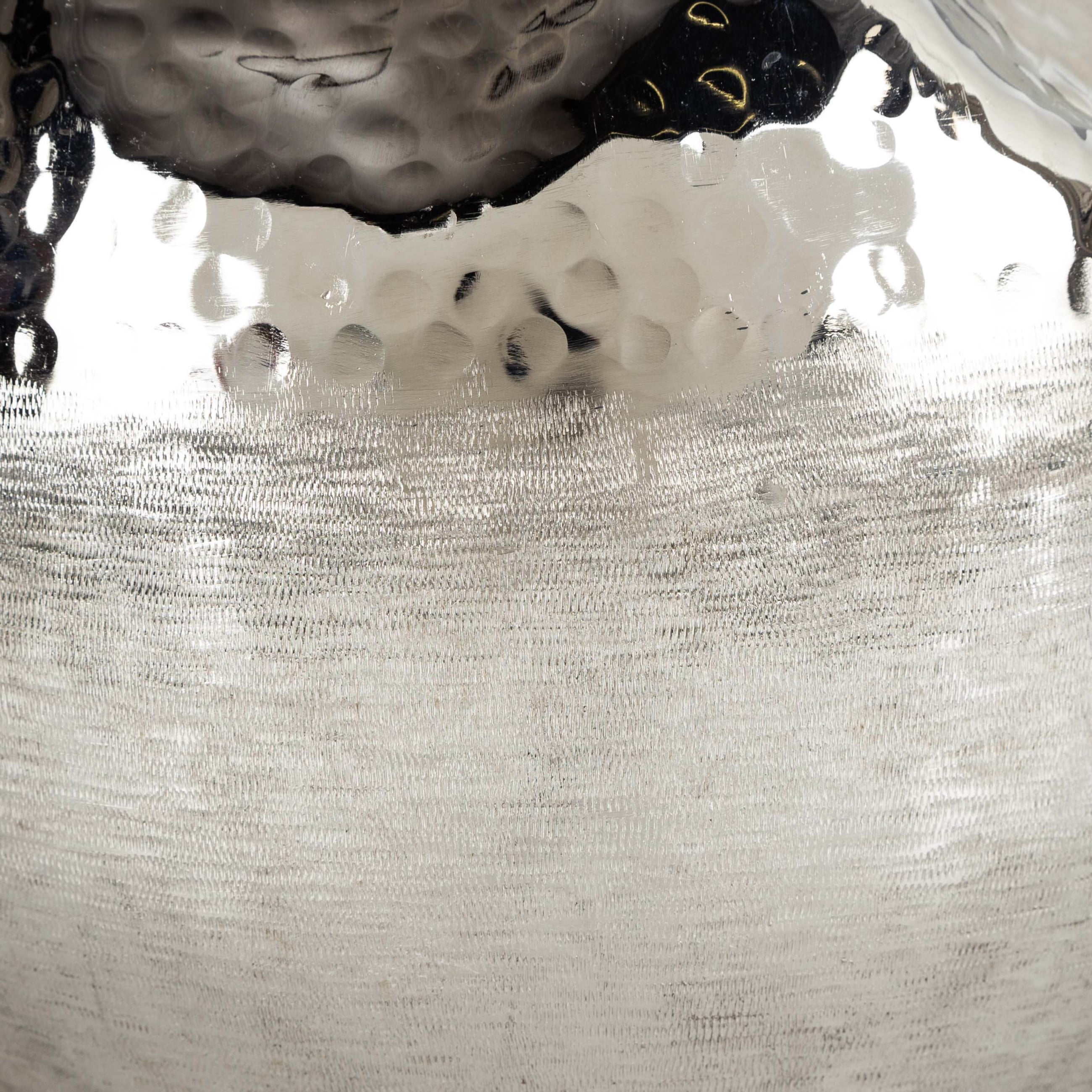 MIRAI VAZO GÜMÜŞ 26X22 CM