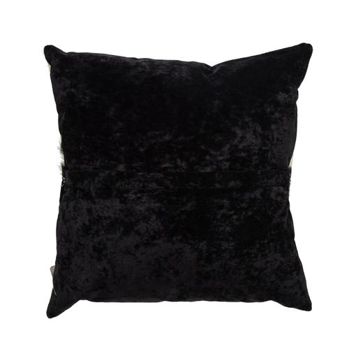 SOPHIA DERİ KIRLENT SİYAH BEYAZ 45X45