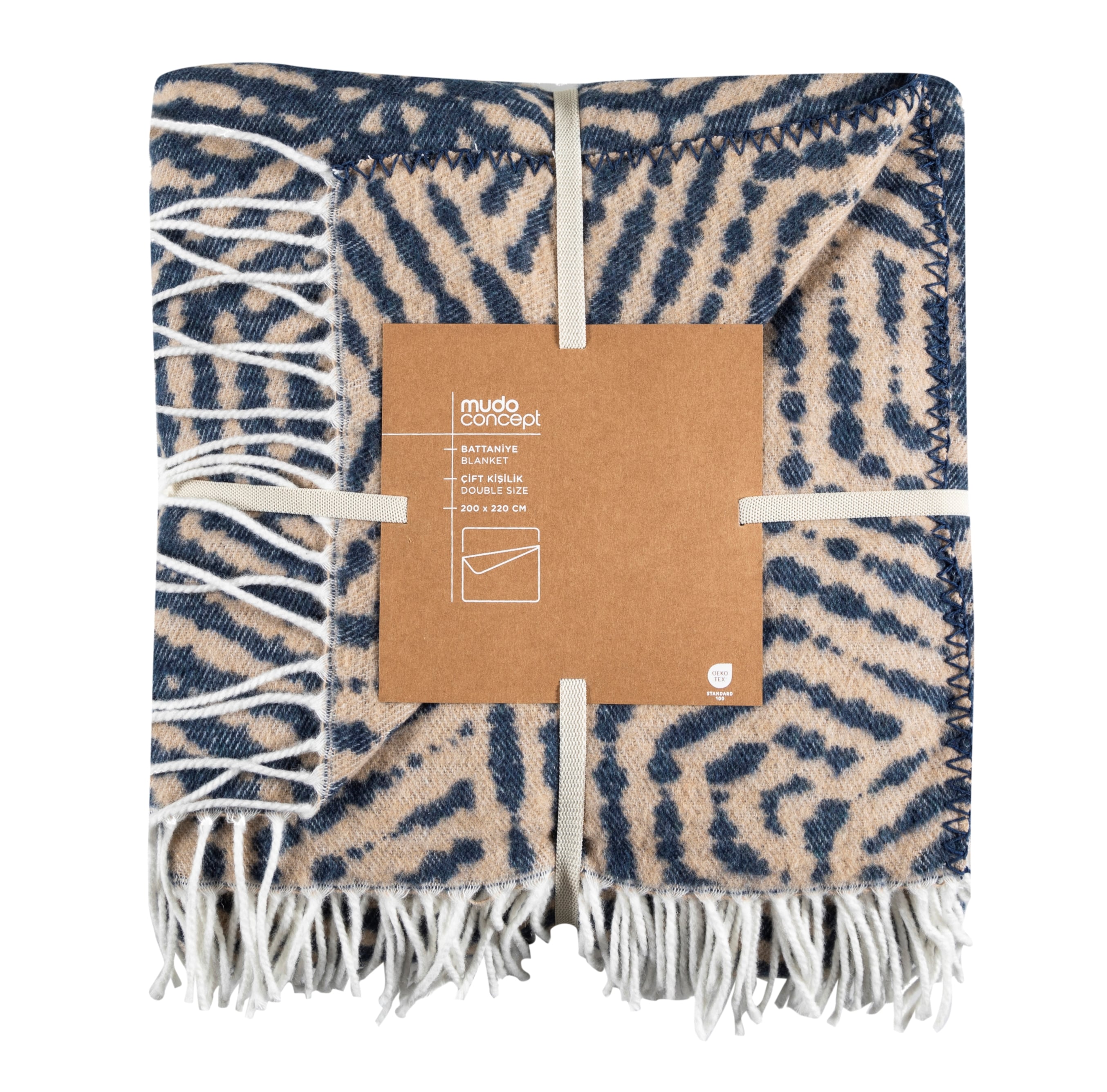 DORA PÜSKÜLLÜ BATTANİYE LACİVERT 200X220