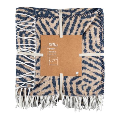  DORA PÜSKÜLLÜ BATTANİYE LACİVERT 200X220