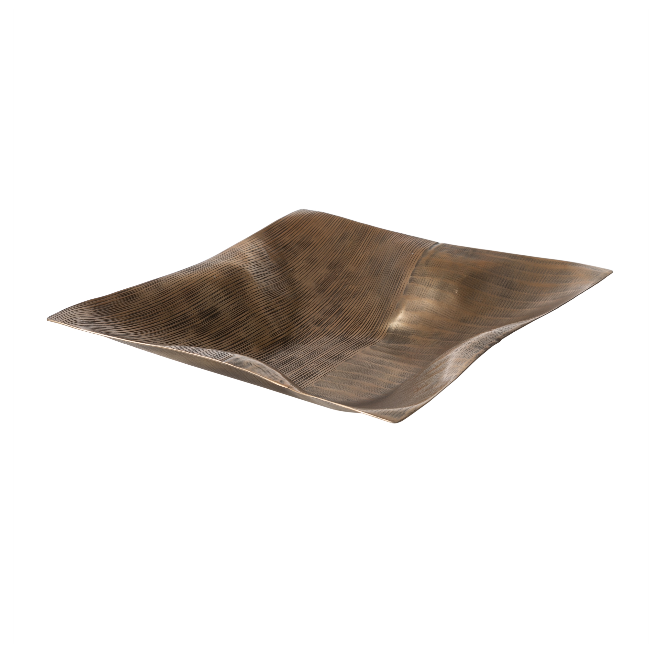 SQUARE DEKORATİF KASE SİYAH 46X9CM