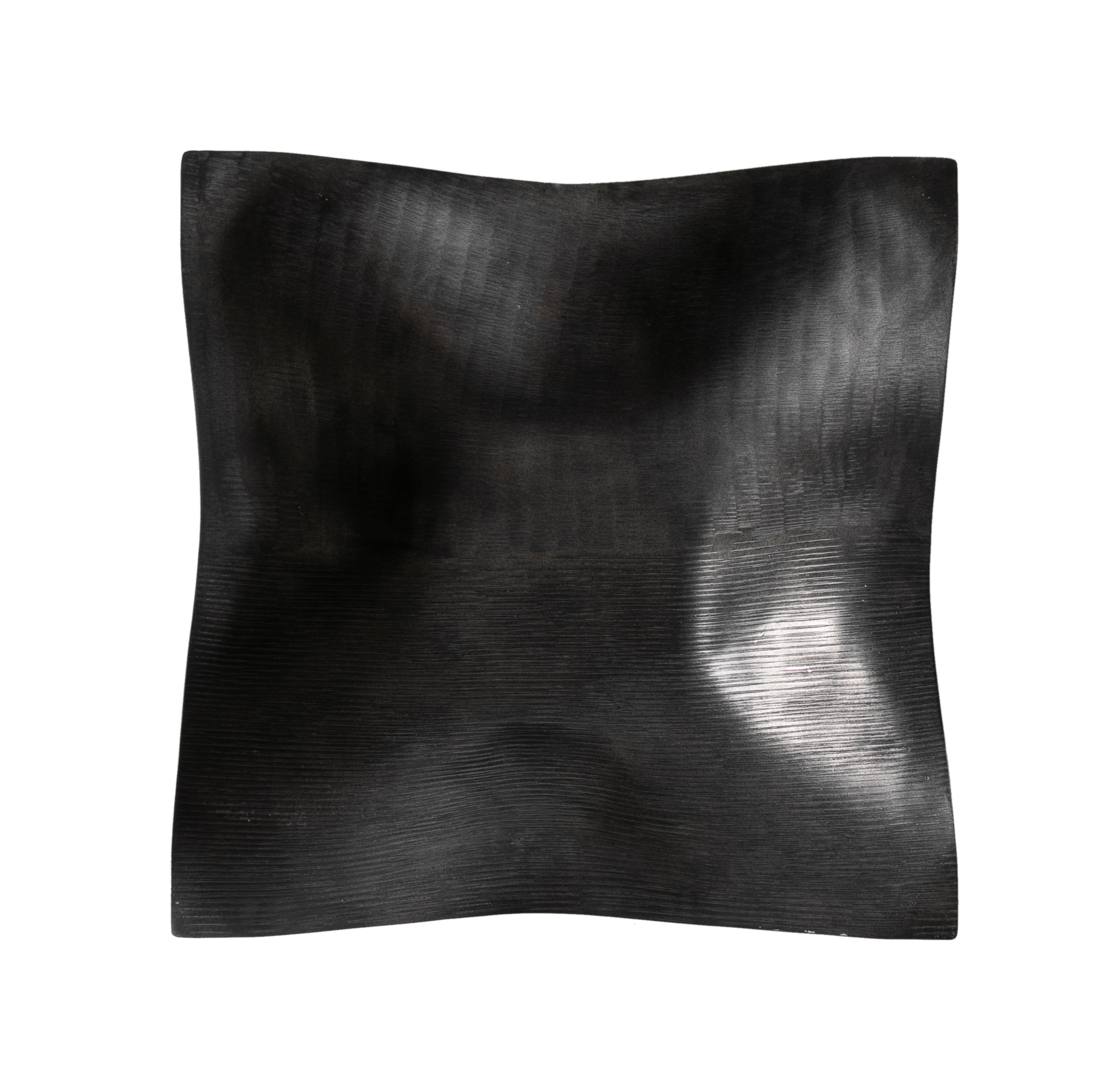 SQUARE DEKORATİF KASE SİYAH 40X8CM