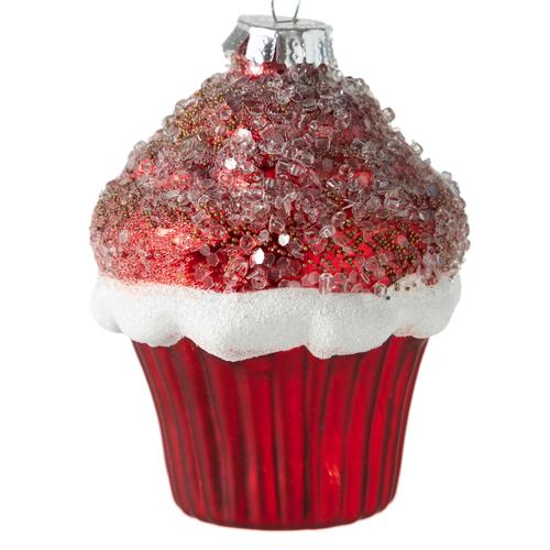  RED CUPCAKE AĞAÇ SÜSÜ 10 CM