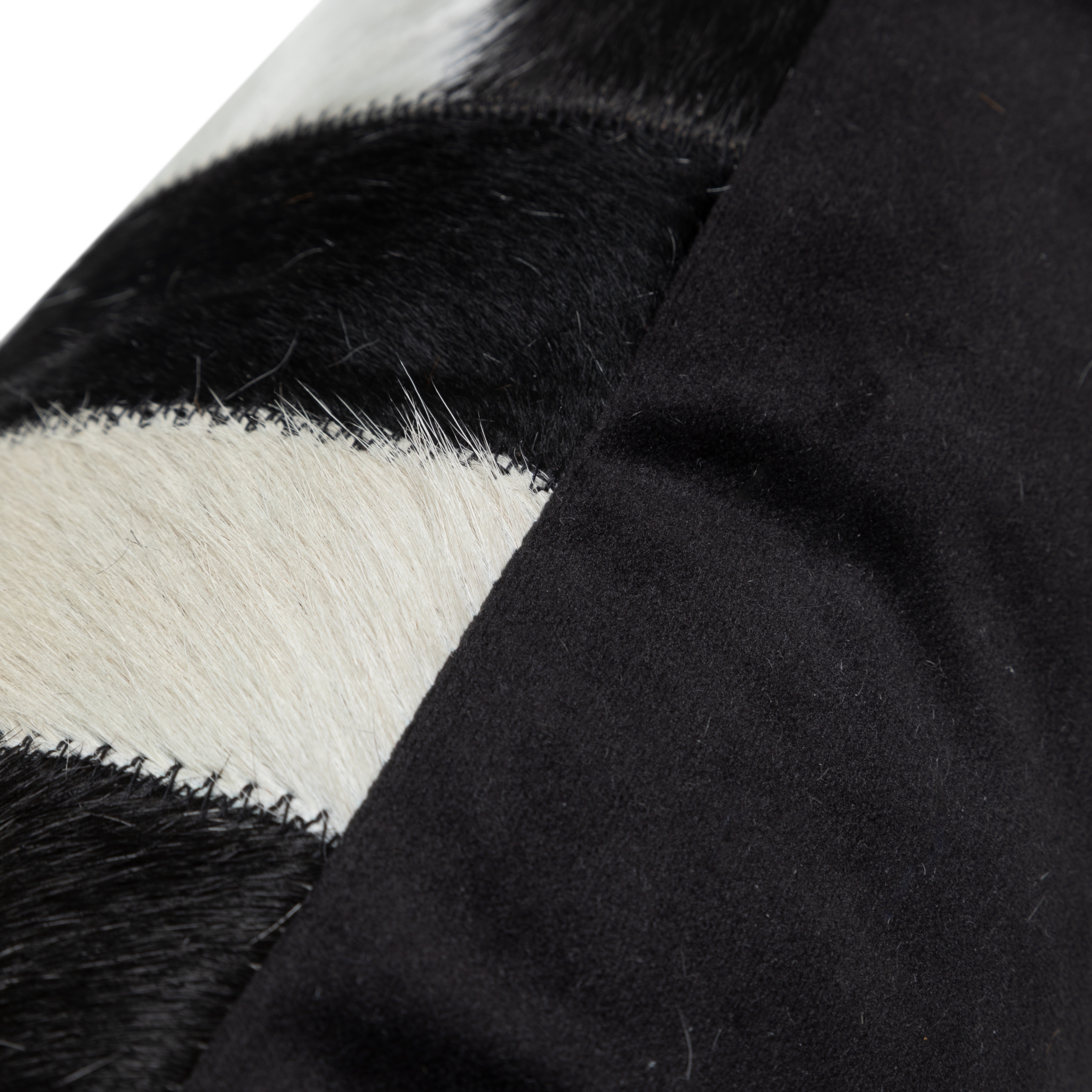 BELLA DERİ KIRLENT SİYAH BEYAZ 45X45