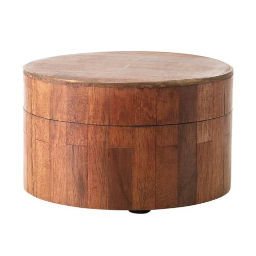 WOODEN DEKORATİF KUTU 10CM