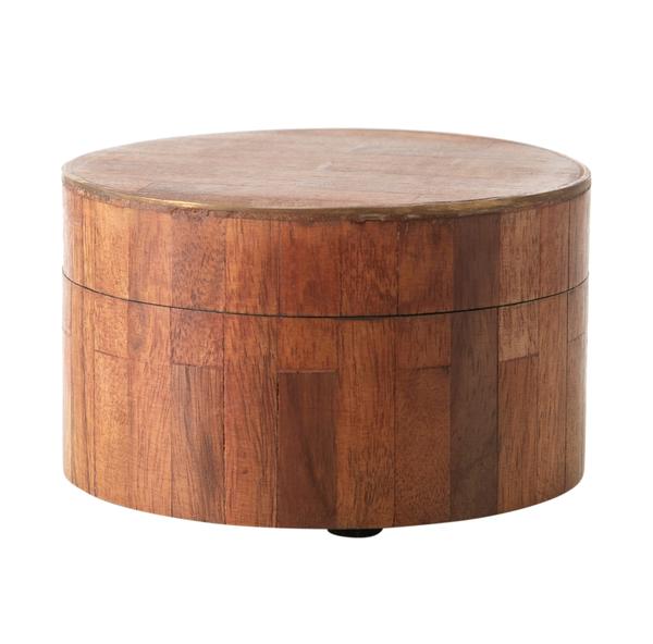 Mudo Home Wooden Dekoratif Kutu 10Cm Renksiz