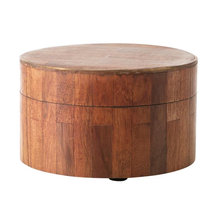 WOODEN DEKORATİF KUTU 10CM