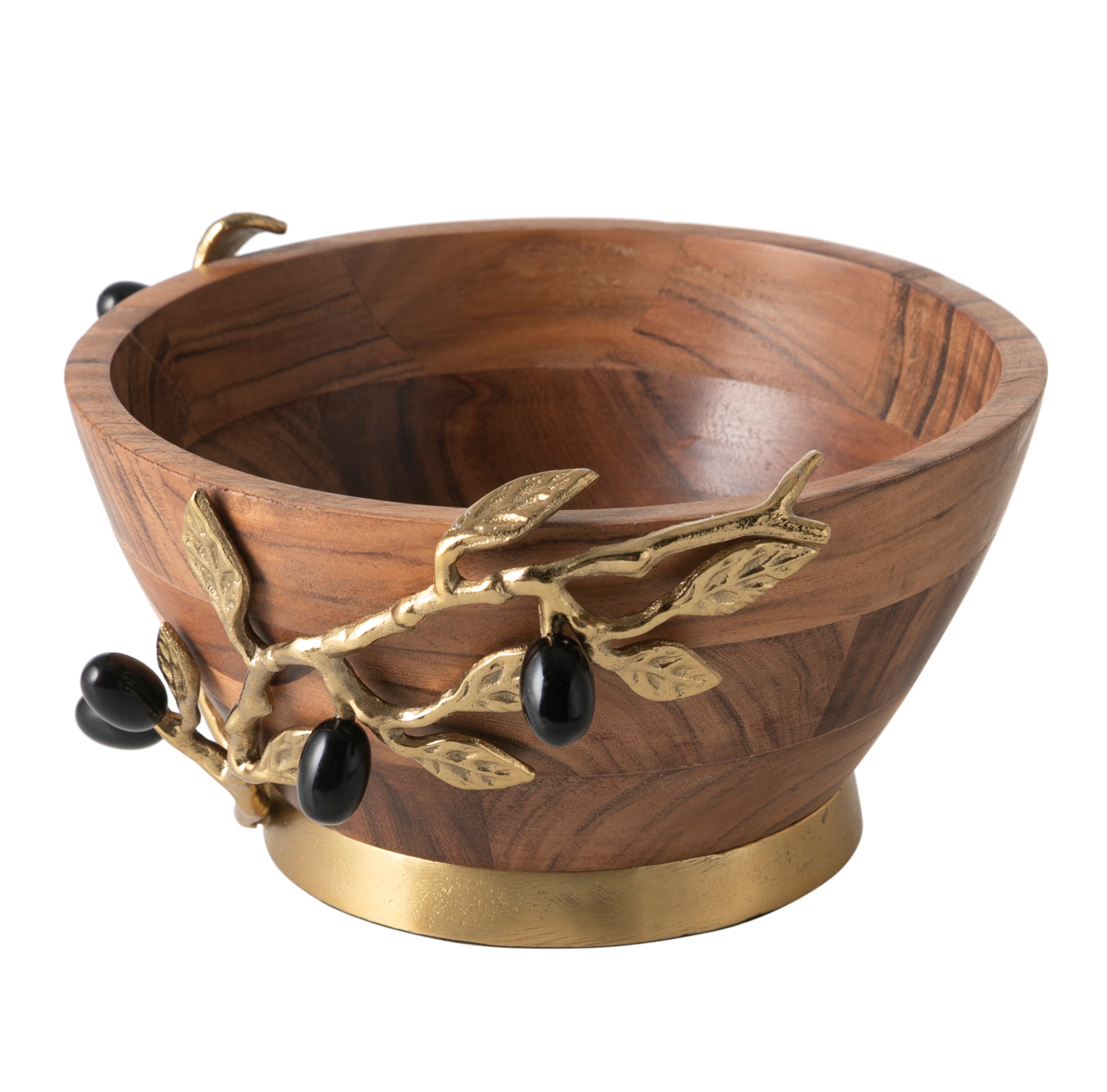 OLIVE AHŞAP DEKORATİF KASE 28X13CM