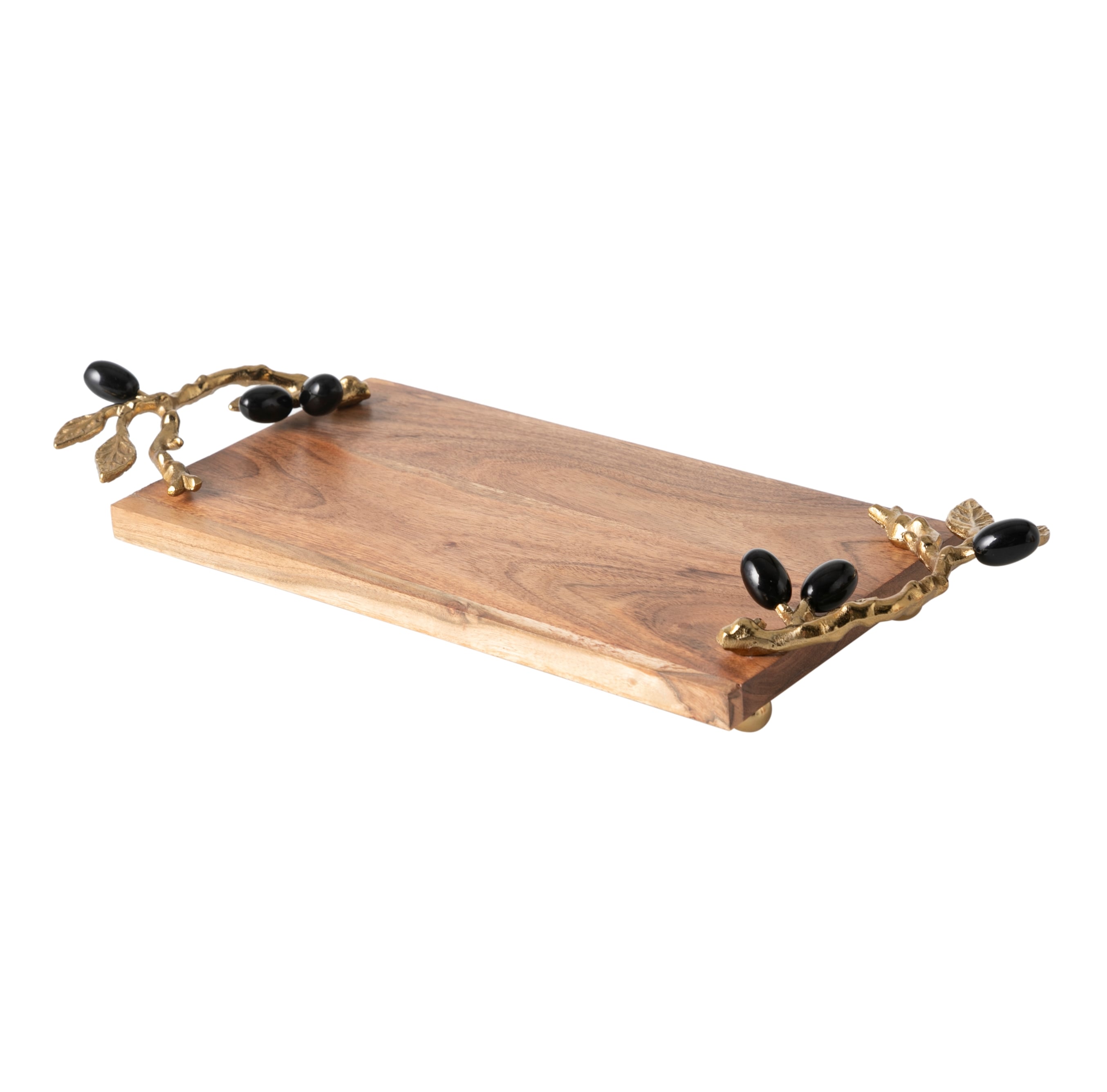 OLIVE AHŞAP DEKORATİF TEPSİ 46X18X8CM