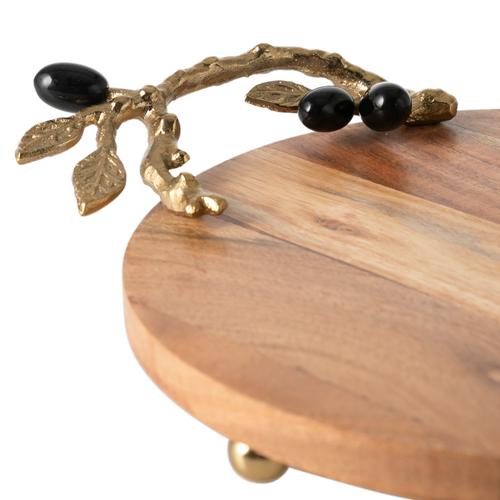  OLIVE AHŞAP DEKORATİF TEPSİ 38X28X6CM