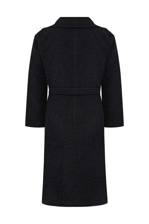 KRUVAZE DÜĞMELİ KUŞAKLI KAŞE KABAN