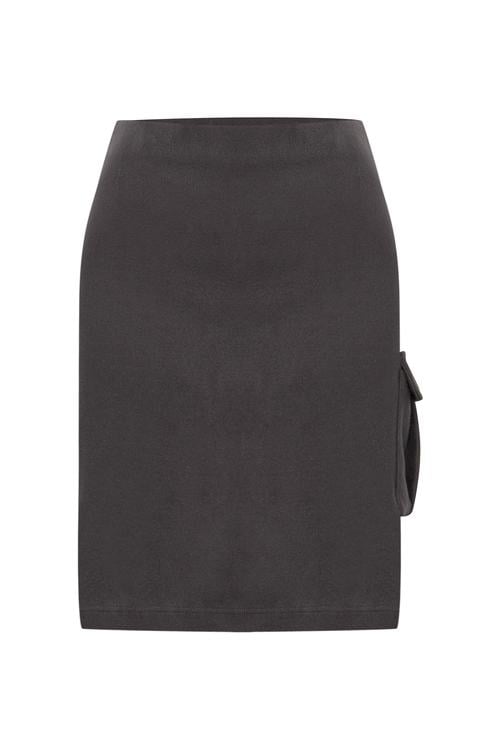 CEP DETAYLI MİNİ ETEK