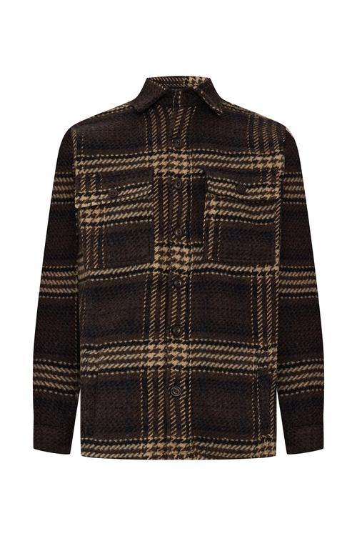 EKOSELİ YÜN KARIŞIMLI GÖMLEK CEKET